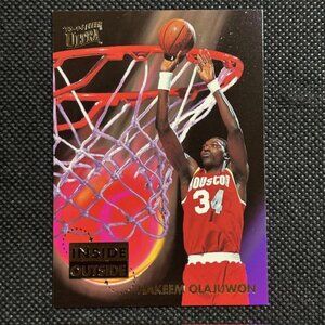 1993-94 Fleer Ultra Inside Outside #6 Hakeem Olajuwon Houston Rockets HOF